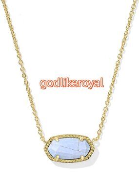 Elisa Gold Short Pendant Necklace